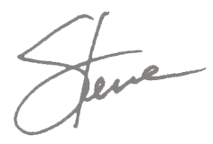 Dr. Steven Mackey' signature